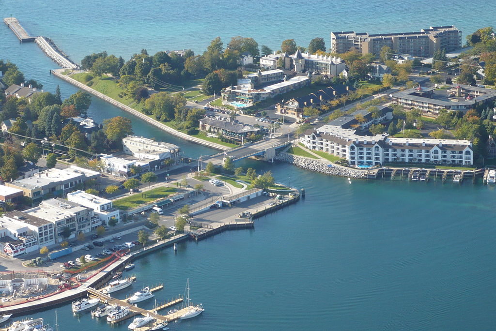 aerial view of charlevoix