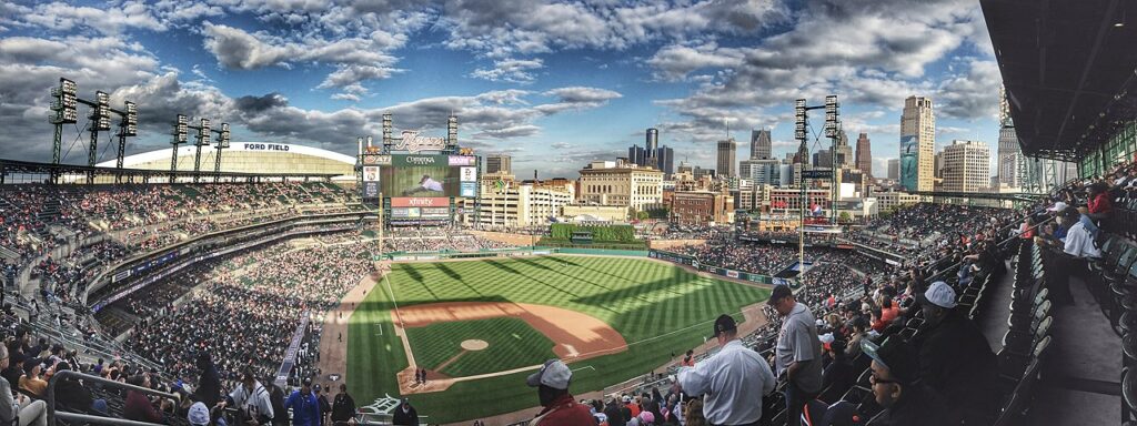 places to visit in Michigan in April - Comerica Park